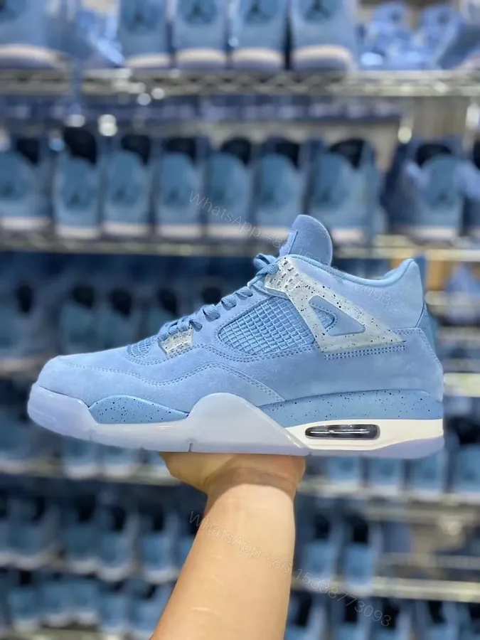 View 1 of AIR JORDAN 4 new “university blue” Reps