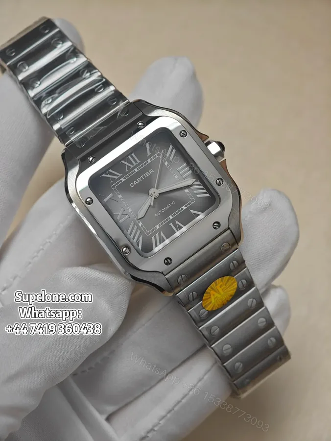 View 1 of Cartier Santos WSSA0029 35.1mm Grey Dial Super Clone Watch