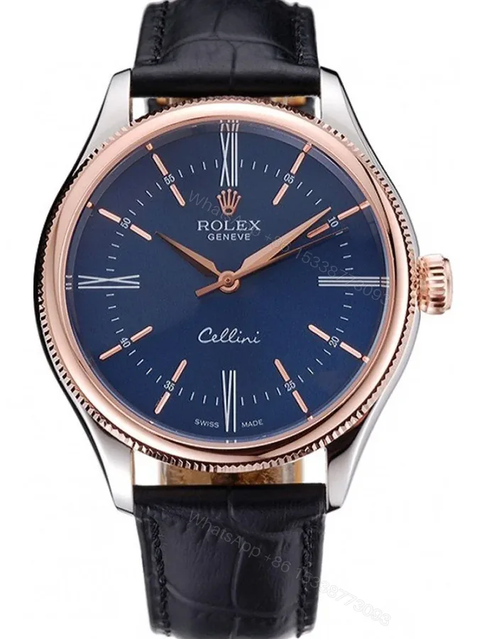 View 1 of Replica Rolex Cellini Blue Dial 622841
