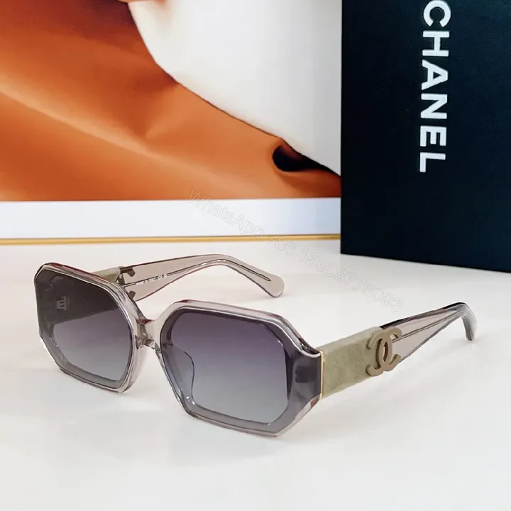 View 1 of Chanel-Inspired Luxe Shield Sunglasses: Modern Geometry, All-Day Comfort
