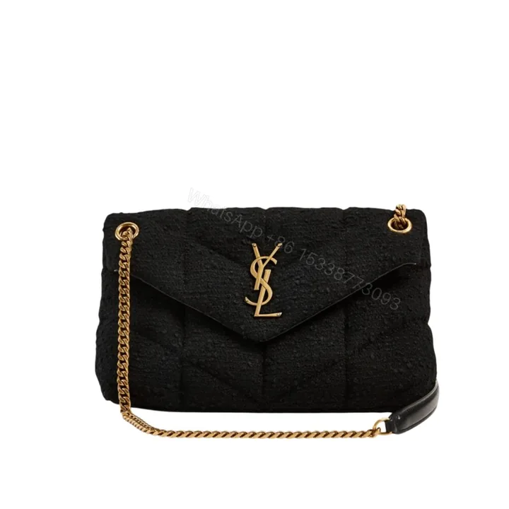 View 1 of Saint Laurent Small Loulou Boucle Bag Black 23Cm
