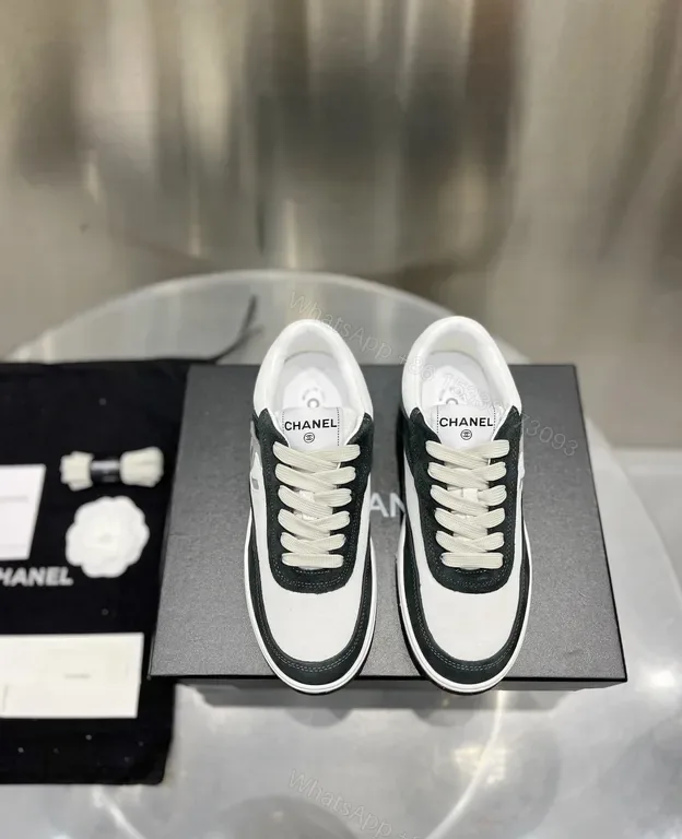 View 1 of Chanel-Inspired Low-Top Sneakers: Luxe Comfort Shoes