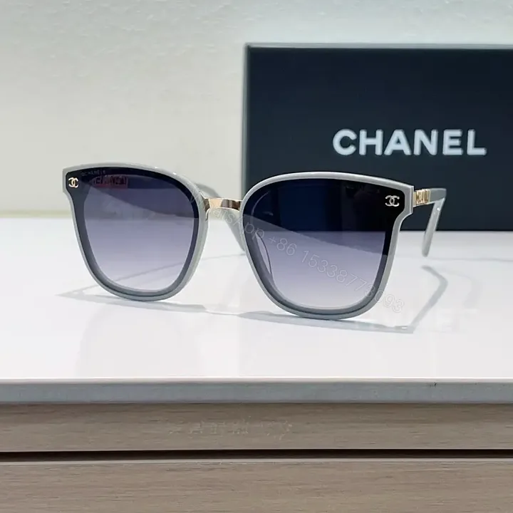 View 1 of Grayscale Sunglasses: Cat-Eye Square, Gold Bridge, Gradient Lenses