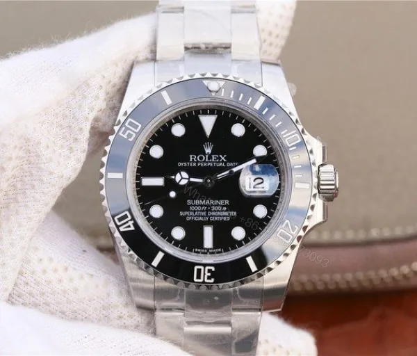 View 1 of Clean Factory Rolex Submariner 116610 LN Black Ceramic VRF SS Bracelet A2836