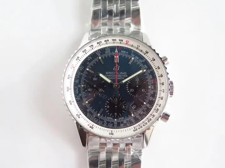 View 1 of ZF Factory Breitling Navitimer B01 Chronograph Panda Dial Stainless Steel Watch – 43mm
