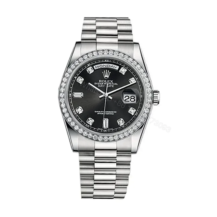 View 1 of Rolex Day-Date 40 228239 Super Clone : 40mm White Gold White Diamond Dial
