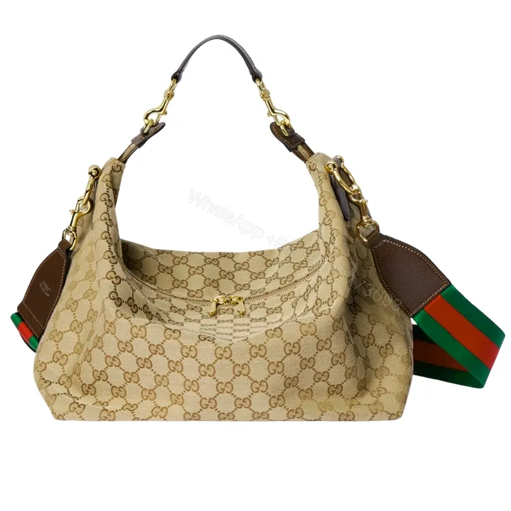 View 1 of Gucci Brera Medium Crossbody Bag Sand And Dark Brown 33Cm