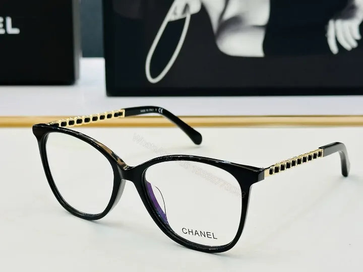 View 1 of Bold Cat-Eye Glasses: Premium Acetate, Gold Temple Details