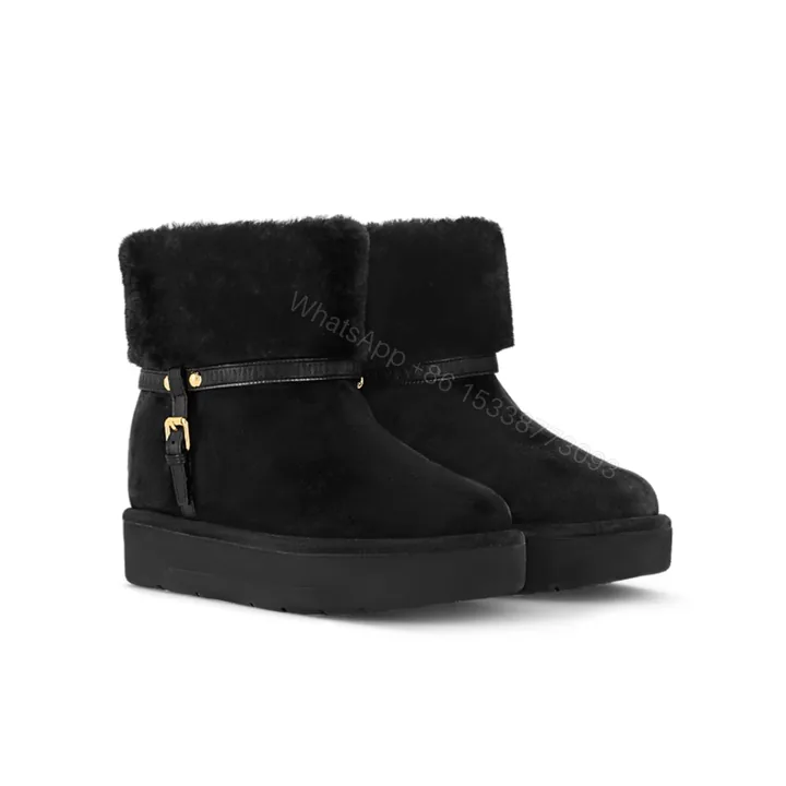 View 1 of LOUIS VUITTON ASPEN PLATFORM ANKLE BOOT BLACK 1AC78O