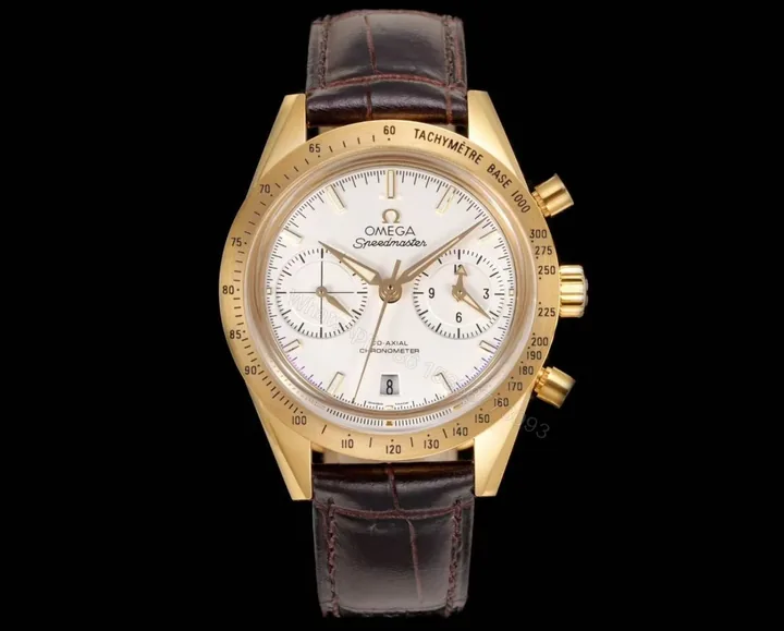 View 1 of Omega Speedmaster Broad Arrow Yellow Gold Enamel 3656.20.31
