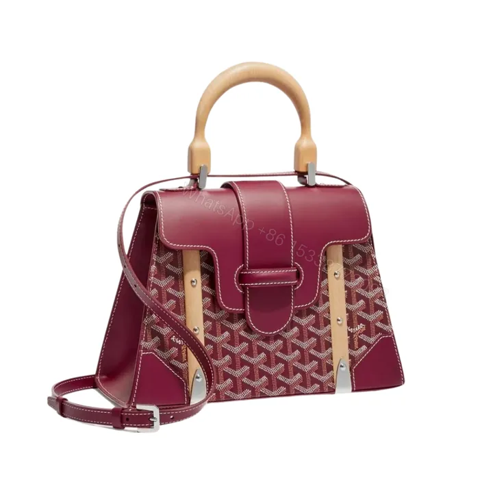 View 1 of GOYARD SAIGON PM BAG BURGUNDY 20CM