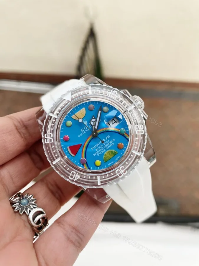 View 1 of GF FACTORY 1:1 Rolex Submariner Phantomlab Transparent Best Edition Blue Fruit Dial VR3135