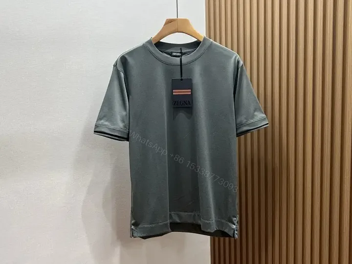 View 1 of Structured Minimal Knit Tee: Premium, Relaxed Fit, Durable Comfort