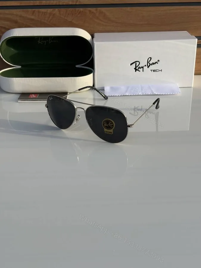 View 1 of First Copy Rayban 3026 Silver Black