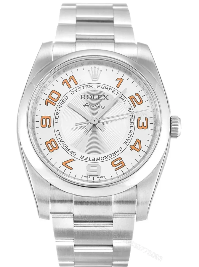 View 1 of Replica Rolex Air-King Silver Dial 114200
