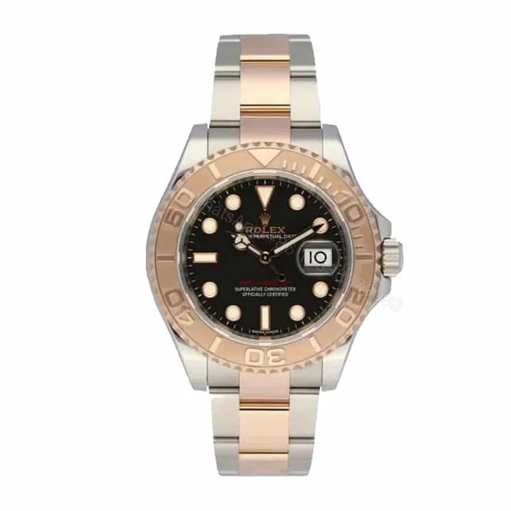 View 1 of Rolex Yacht-Master 116621 Super Clone : Two-Tone Everose Gold Brown Dial 40mm