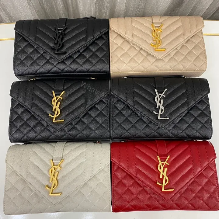 View 1 of Saint Laurent Envelope Bag Small Black