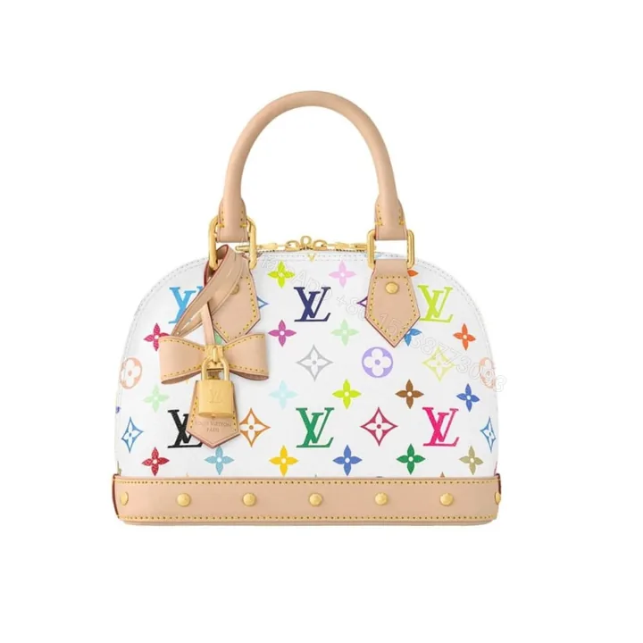 View 1 of Louis Vuitton X Takashi Murakami Alma BB White Multicolor 24Cm