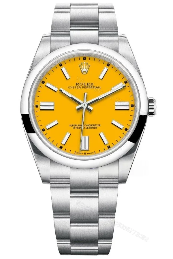 View 1 of Rolex Super Clone Oyster Perpetual M124300-0004 Yellow Dial 41MM 3230 Movement