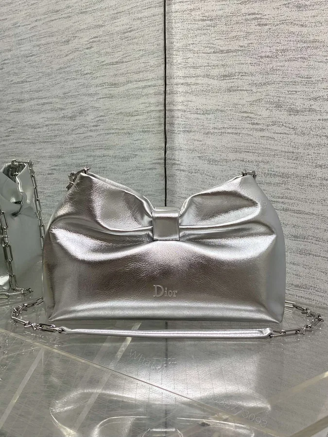 View 1 of Dior Bow Bag in Sliver