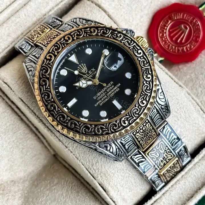 View 1 of Rolex Hand Engraved Rolex