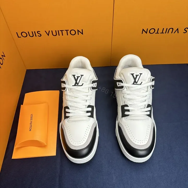 View 1 of Bold LV Contrast-Blocker High-Tops: Luxe Everyday sneakers