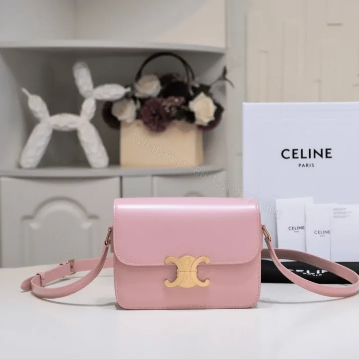 View 1 of Celine Mini Handbag Pink Smooth Leather 19cm