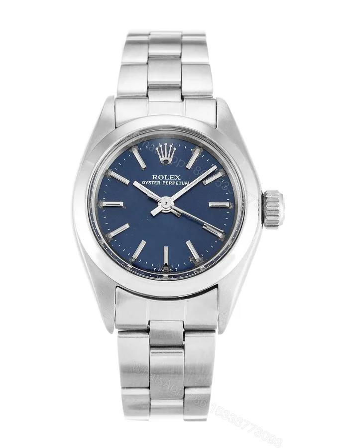 View 1 of Replica Rolex Oyster Perpetual Lady Blue Dial 6718 26 mm