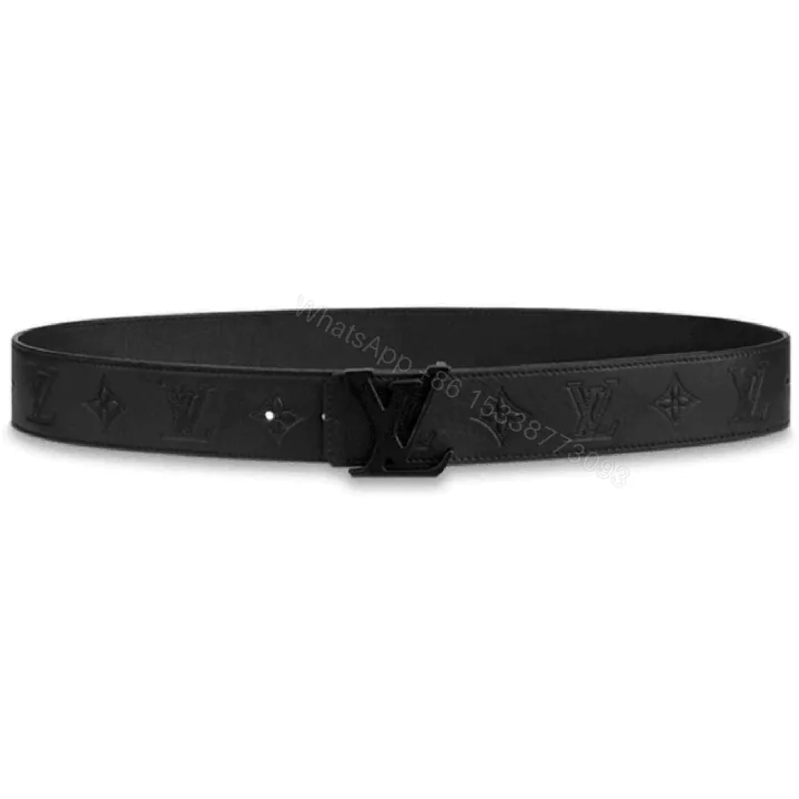 View 1 of LOUIS VUITTON SHAPE BELT MONOGRAM SHADOW 40 MM BLACK – B113