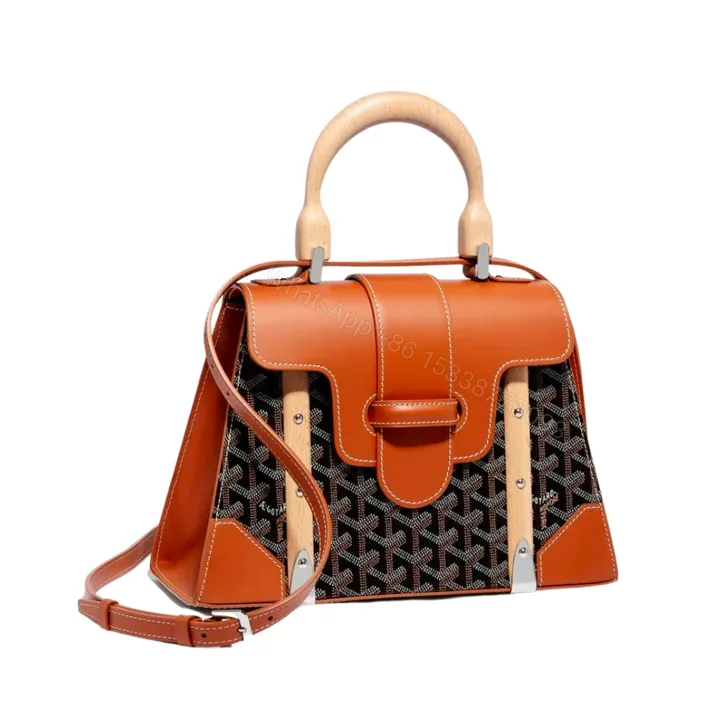View 1 of GOYARD SAIGON PM BAG BLACK & TAN 20CM