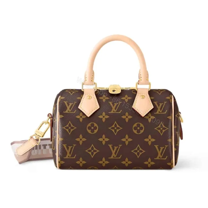 View 1 of Louis Vuitton Speedy Bandoulière 20 Bag Pink Strap 20Cm M46222