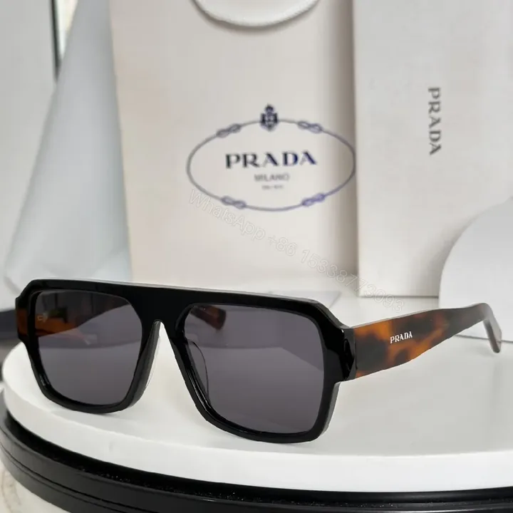 View 1 of Oversized Square Sunglasses: Glossy Black Acetate, Luxe Vision