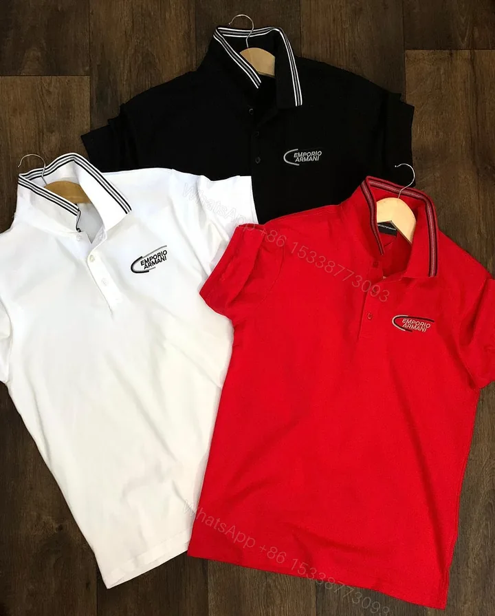 View 1 of First Copy Armani Imported Lycra Polos for Men