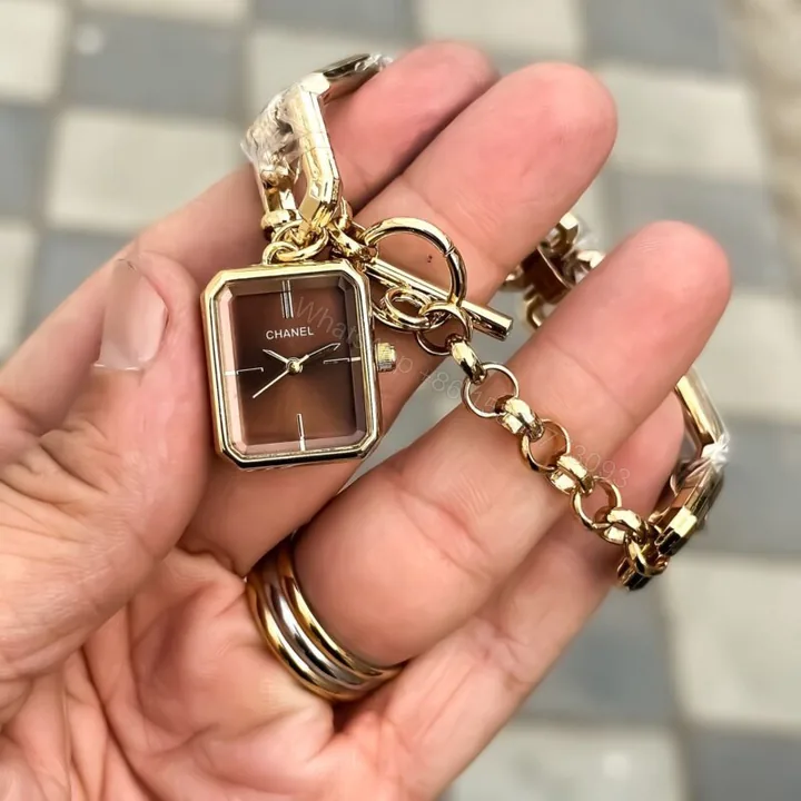 View 1 of Chanel Paris Golden Belt Brown Dial 7A Quartz 7mm