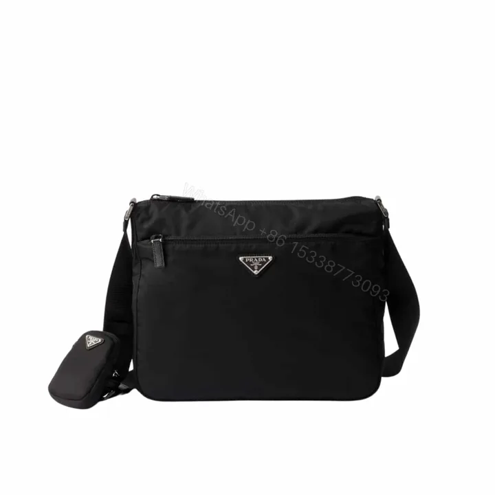 View 1 of PRADA RE NYLON BAG BLACK 30CM 1BC421 RV44 F0002 V D1M