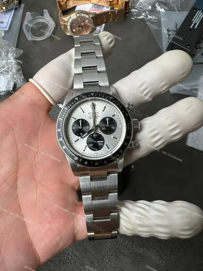 View 1 of Rolex Daytona 116500 Panda Customization Blaken Paul Newman 4130 Movement Best Super Clone