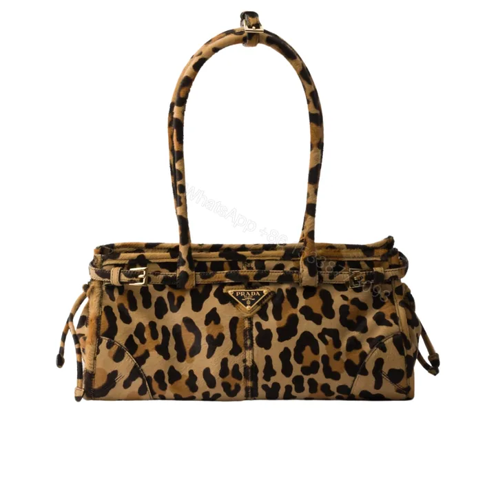 View 1 of PRADA MEDIUM PRINTED HANDBAG HONEY 32CM