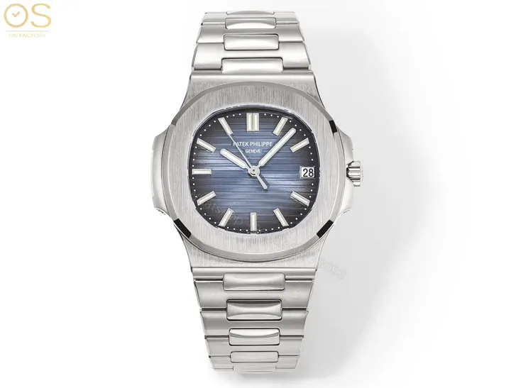 View 1 of Patek Philippe Steel King Blue Nautilus Watch