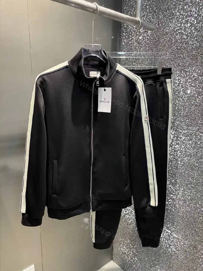 View 1 of Monochrome Knit Track Set: Sleek, Luxe, Sporty Comfort