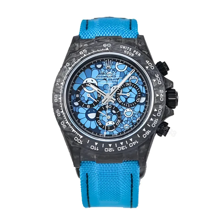 View 1 of Rolex Daytona Cosmograph Blue Sun Flower Pattern Dial Replica
