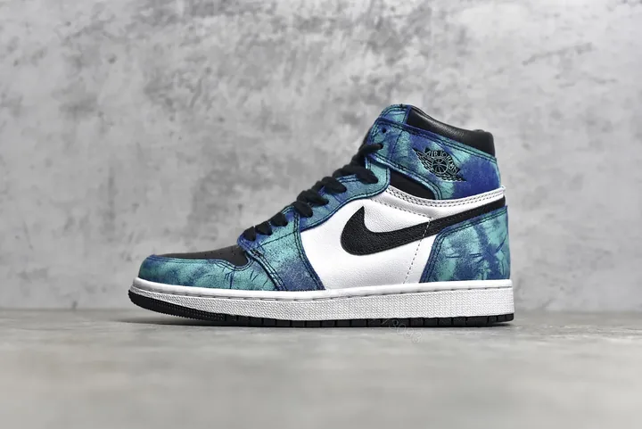 View 1 of Air Jordan 1 Retro High Tie Dye Reps