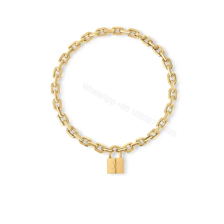 View 1 of Louis Vuitton LV Edge Necklace Cadenas MP2993