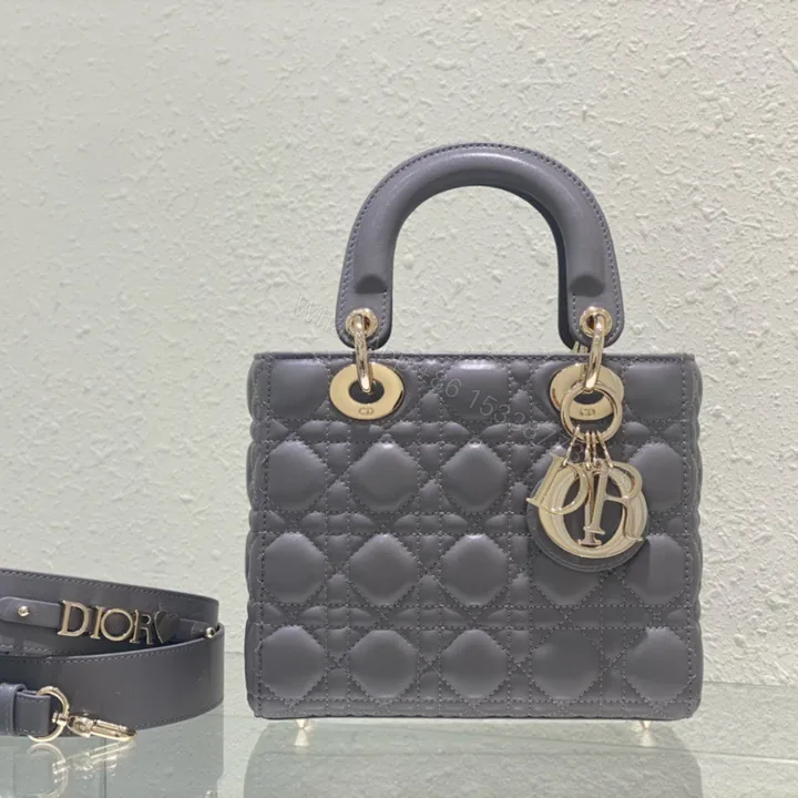 View 1 of Dior Lady ABC Super Quality Gray Handbag 20cm