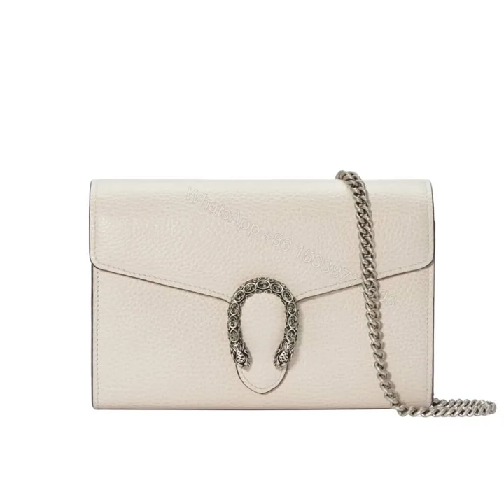 View 1 of Gucci Dionysus Mini Chain Wallet White 20Cm 401231 CAOGM 9174