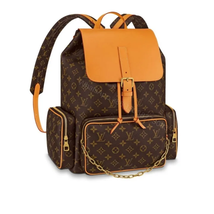 View 1 of Louis Vuitton Trio Backpack Monogram Canvas Brown 43Cm M44658