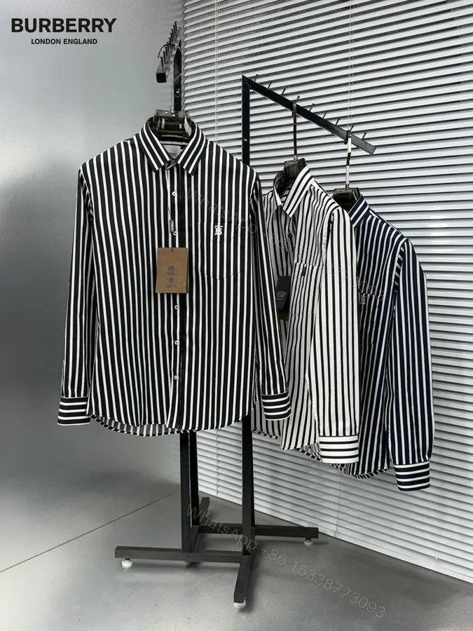 View 1 of First Copy Burberry Premium Original Cotton Lycra Shirts for Men