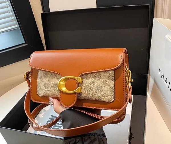 View 1 of FIRST COPY Coach Tabby 26 Brown Mono Presbyopia Handbag