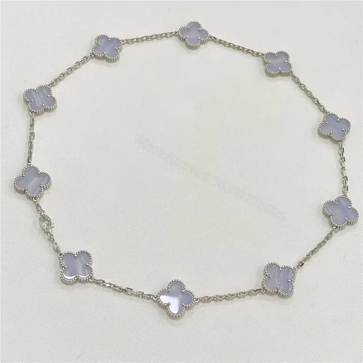 View 1 of Van Cleef Arpels 10 motif Necklace Chalcedony VCARD34800
