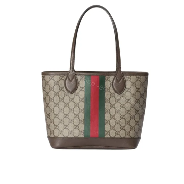View 1 of Gucci Ophidia Small Tote Bag Beige And Ebony GG 25Cm