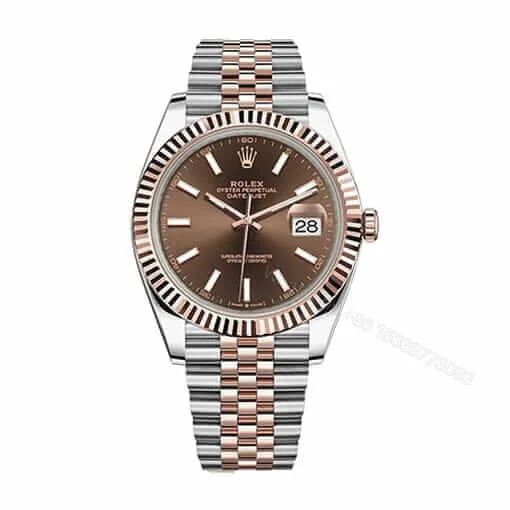 View 1 of Rolex Datejust 126331 Everose Gold Automatic Chocolate Dial Jubilee Replica